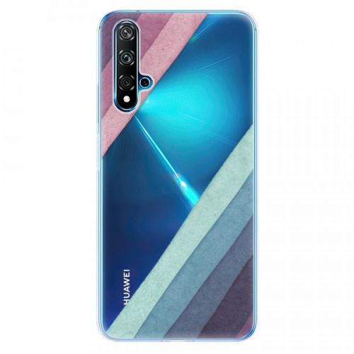 Odolné silikónové puzdro iSaprio - Glitter Stripes 01 - Huawei Nova 5T
