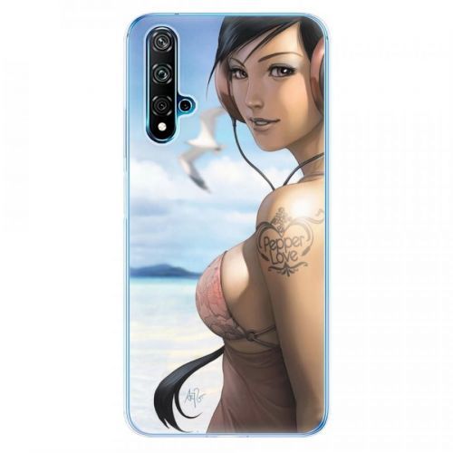 Odolné silikónové puzdro iSaprio - Girl 02 - Huawei Nova 5T