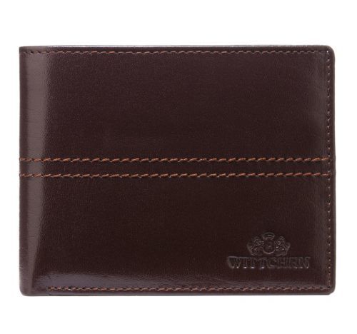 Hnedá kvalitná peňaženka.