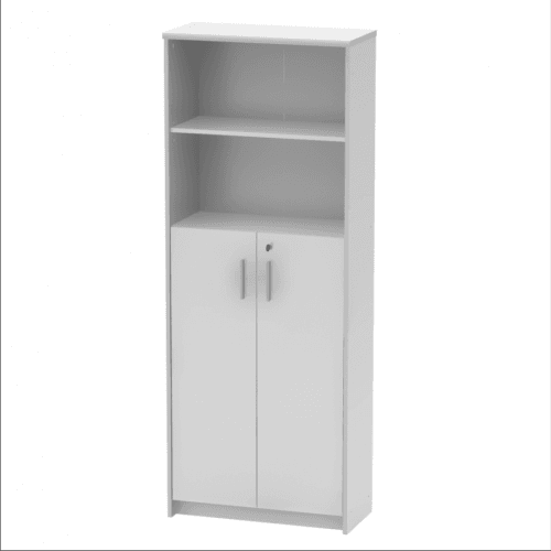 Regál se skříňkou, bílá, JOHAN 2 NEW 10