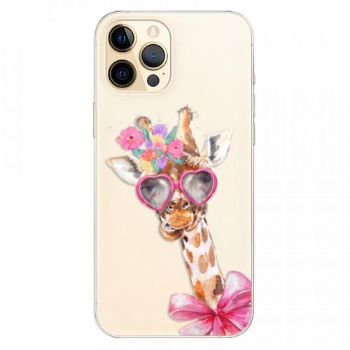 Odolné silikónové puzdro iSaprio - Lady Giraffe - iPhone 12 Pro