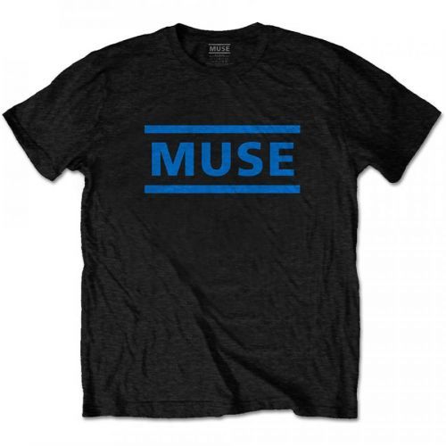 Muse - Tričko Dark Blue Logo - Muž, Unisex, Čierna, XXL