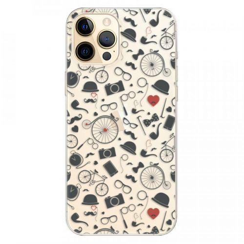 Odolné silikónové puzdro iSaprio - Vintage Pattern 01 - black - iPhone 12 Pro Max