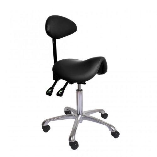 Kosmetická židle se sedlem - černá