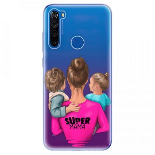 Odolné silikónové puzdro iSaprio - Super Mama - Boy and Girl - Xiaomi Redmi Note 8T