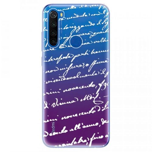 Odolné silikónové puzdro iSaprio - Handwriting 01 - white - Xiaomi Redmi Note 8T