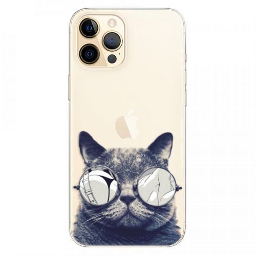 Odolné silikónové puzdro iSaprio - Crazy Cat 01 - iPhone 12 Pro