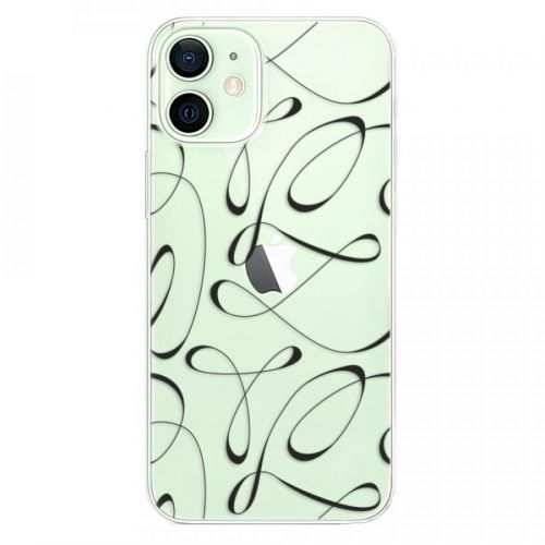 Odolné silikónové puzdro iSaprio - Fancy - black - iPhone 12 mini