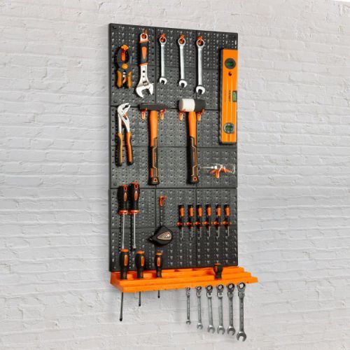 Organizér, držiak náradia na stenu - 3 ks tabúľ , 50 x 33 cm