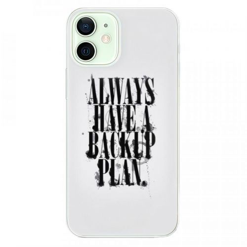 Odolné silikónové puzdro iSaprio - Backup Plan - iPhone 12 mini