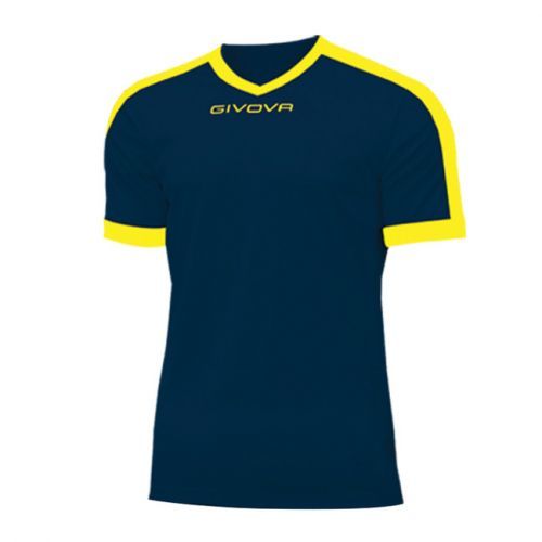 SHIRT REVOLUTION modrá-žltá XXL