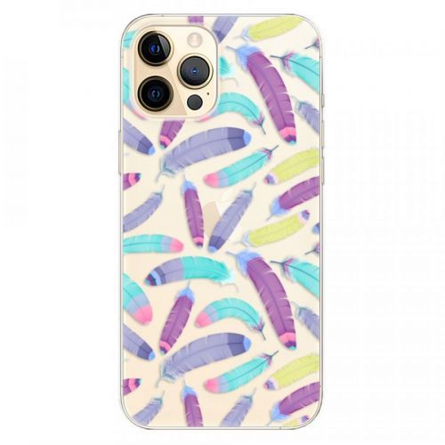 Odolné silikónové puzdro iSaprio - Feather Pattern 01 - iPhone 12 Pro