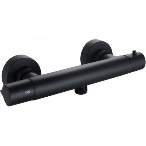 MEXEN SLIM - BATERIA TERMOSTATYCZNA NATRYSKOWA SLIM CZARNA  - 77105-70