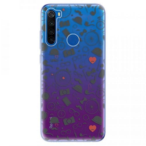 Odolné silikónové puzdro iSaprio - Vintage Pattern 01 - black - Xiaomi Redmi Note 8T
