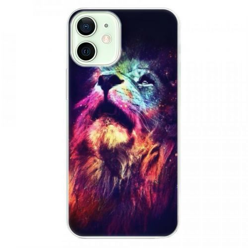 Odolné silikónové puzdro iSaprio - Lion in Colors - iPhone 12 mini