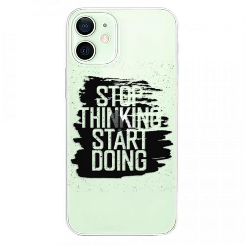 Odolné silikónové puzdro iSaprio - Start Doing - black - iPhone 12 mini