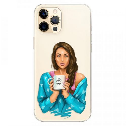 Odolné silikónové puzdro iSaprio - Coffe Now - Brunette - iPhone 12 Pro Max