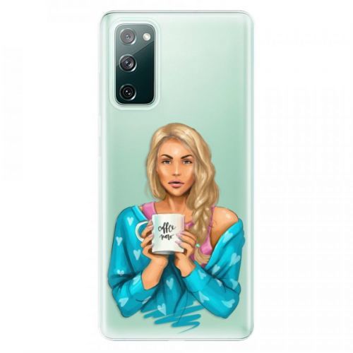 Odolné silikónové puzdro iSaprio - Coffe Now - Blond - Samsung Galaxy S20 FE