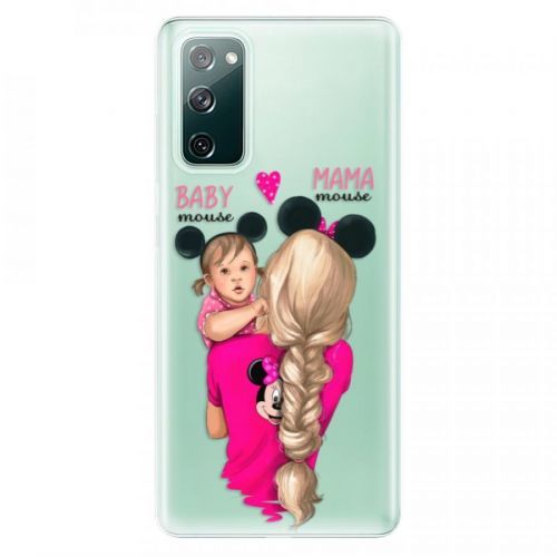 Odolné silikónové puzdro iSaprio - Mama Mouse Blond and Girl - Samsung Galaxy S20 FE