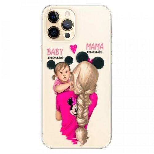 Odolné silikónové puzdro iSaprio - Mama Mouse Blond and Girl - iPhone 12 Pro Max