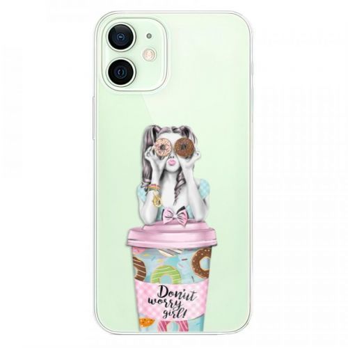 Odolné silikónové puzdro iSaprio - Donut Worry - iPhone 12 mini