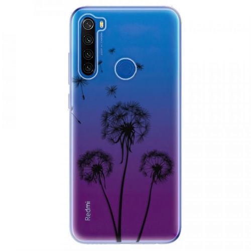 Odolné silikónové puzdro iSaprio - Three Dandelions - black - Xiaomi Redmi Note 8T