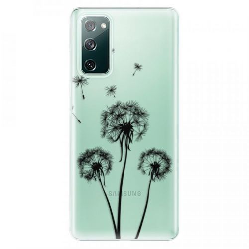 Odolné silikónové puzdro iSaprio - Three Dandelions - black - Samsung Galaxy S20 FE