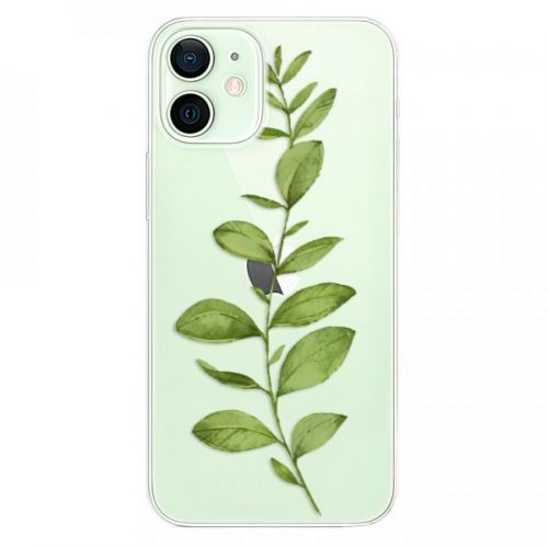 Odolné silikónové puzdro iSaprio - Green Plant 01 - iPhone 12 mini