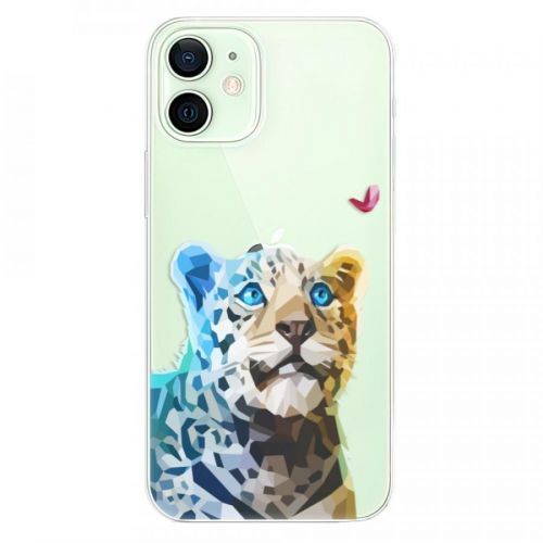 Odolné silikónové puzdro iSaprio - Leopard With Butterfly - iPhone 12