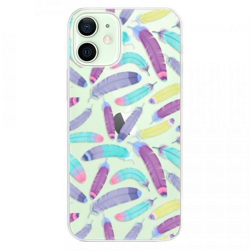Odolné silikónové puzdro iSaprio - Feather Pattern 01 - iPhone 12