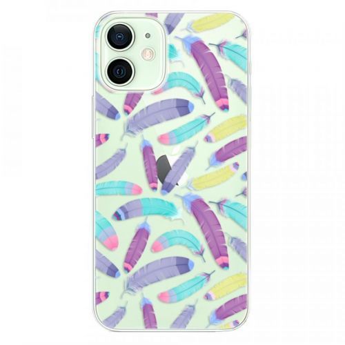 Odolné silikónové puzdro iSaprio - Feather Pattern 01 - iPhone 12 mini