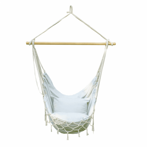 Závesné kreslo OFRAME látka Tempo Kondela Krémová