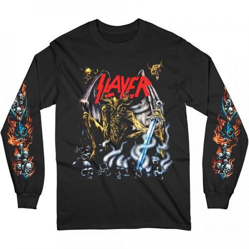 Slayer - Tričko s dlhým rukávom Airbrush Demon - Muž, Unisex, Čierna, XXL