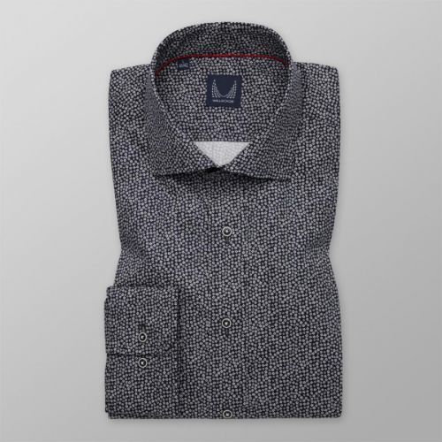 Pánska košeľa Slim Fit s jemným kvetinovým vzorom 12258