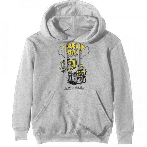 Green Day - Mikina Longview Doodle - Muž, Unisex, Biela, L