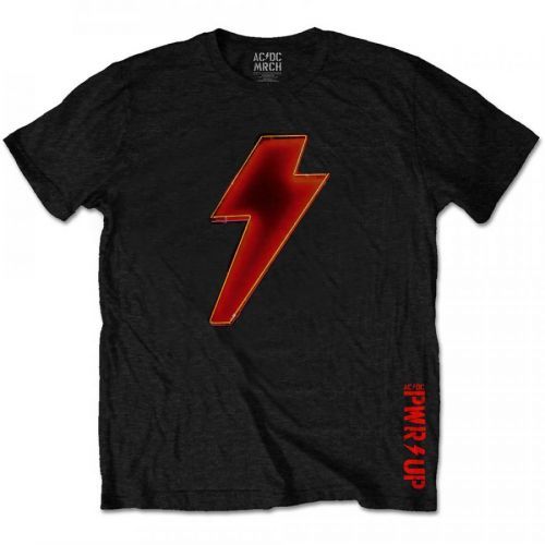 AC/DC - Tričko Bolt Logo - Muž, Unisex, Čierna, S