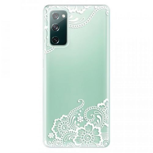 Odolné silikónové puzdro iSaprio - White Lace 02 - Samsung Galaxy S20 FE