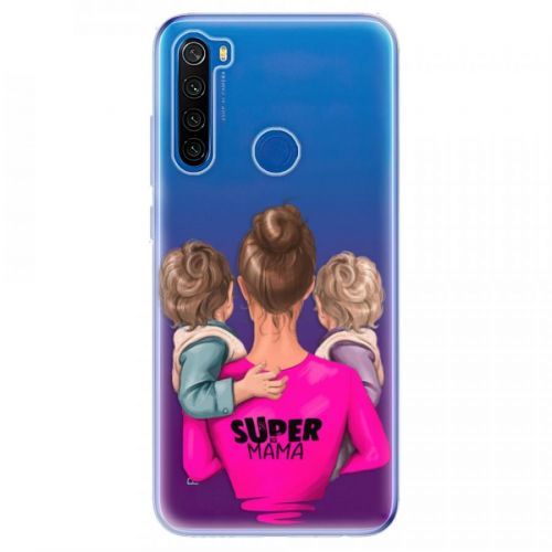 Odolné silikónové puzdro iSaprio - Super Mama - Two Boys - Xiaomi Redmi Note 8T
