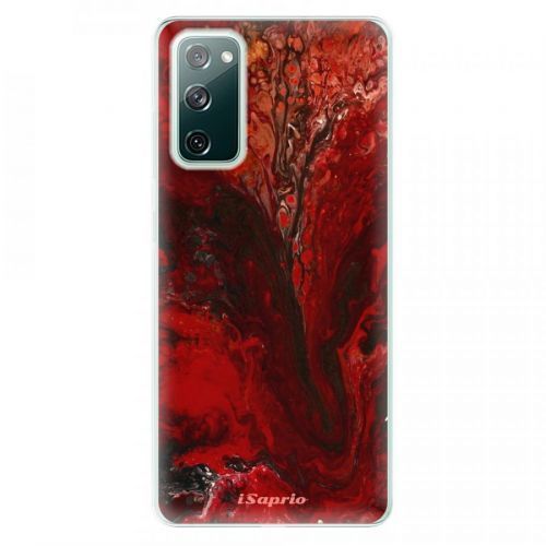 Odolné silikónové puzdro iSaprio - RedMarble 17 - Samsung Galaxy S20 FE