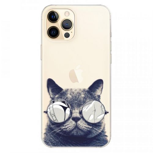 Odolné silikónové puzdro iSaprio - Crazy Cat 01 - iPhone 12 Pro Max