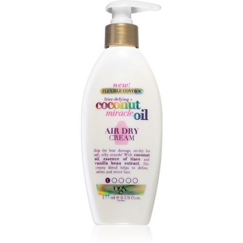 OGX Coconut Miracle Oil vyživujúci a termoochranný krém pre rýchlejšiu fúkanú 177 ml