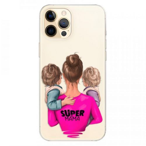 Odolné silikónové puzdro iSaprio - Super Mama - Two Boys - iPhone 12 Pro Max