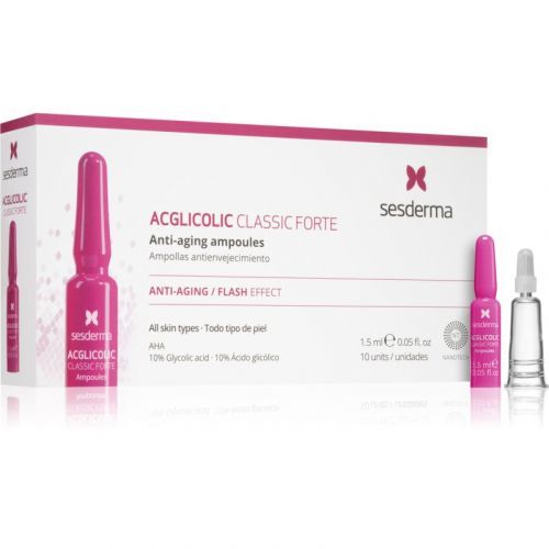 Sesderma Acglicolic Classic Forte Facial protivráskové a hydratačné sérum s AHA 10 x 1,5 ml