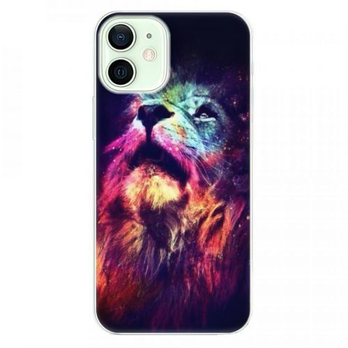 Odolné silikónové puzdro iSaprio - Lion in Colors - iPhone 12