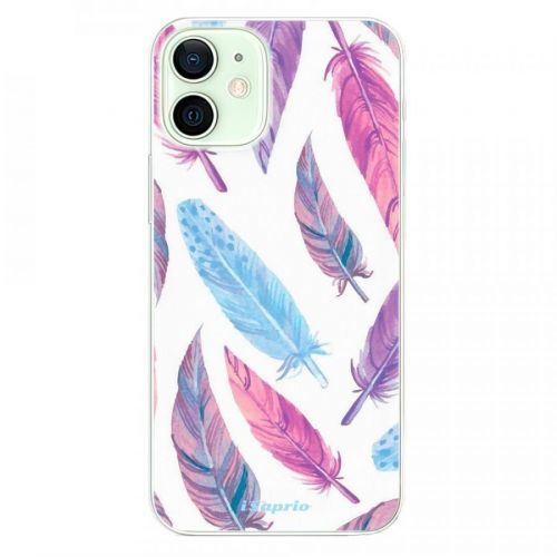 Odolné silikónové puzdro iSaprio - Feather Pattern 10 - iPhone 12 mini