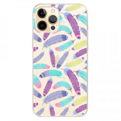 Odolné silikónové puzdro iSaprio - Feather Pattern 01 - iPhone 12 Pro Max