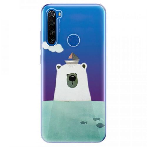 Odolné silikónové puzdro iSaprio - Bear With Boat - Xiaomi Redmi Note 8T