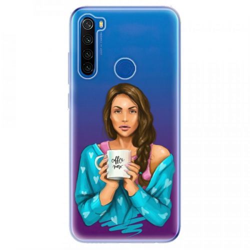 Odolné silikónové puzdro iSaprio - Coffe Now - Brunette - Xiaomi Redmi Note 8T