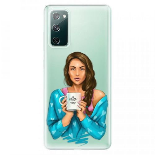 Odolné silikónové puzdro iSaprio - Coffe Now - Brunette - Samsung Galaxy S20 FE