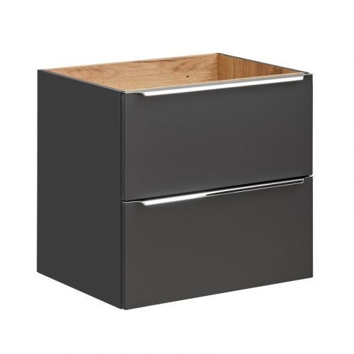 Umyvadlová skříňka CAPRI 60 cm černý mat/dub zlatý